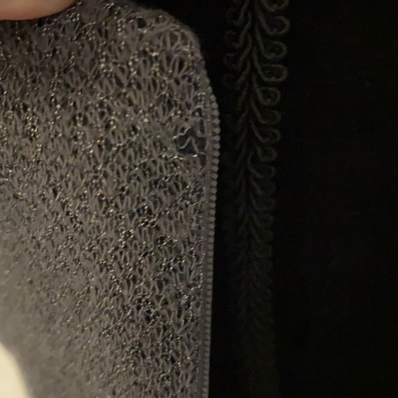 ✨Sexy Silver Kay Unger Silk Dress Size 10 - Picture 5 of 16